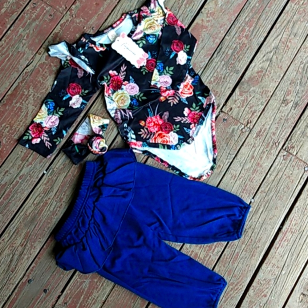 12-18 Month Baby Girl Floral Set